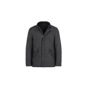 Barbour Powell Men's Quilted Jacket Black Size M Mid-Length Casual Outdoor